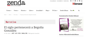 Reseña de José Luis Díaz Caballero en la revista Zenda
